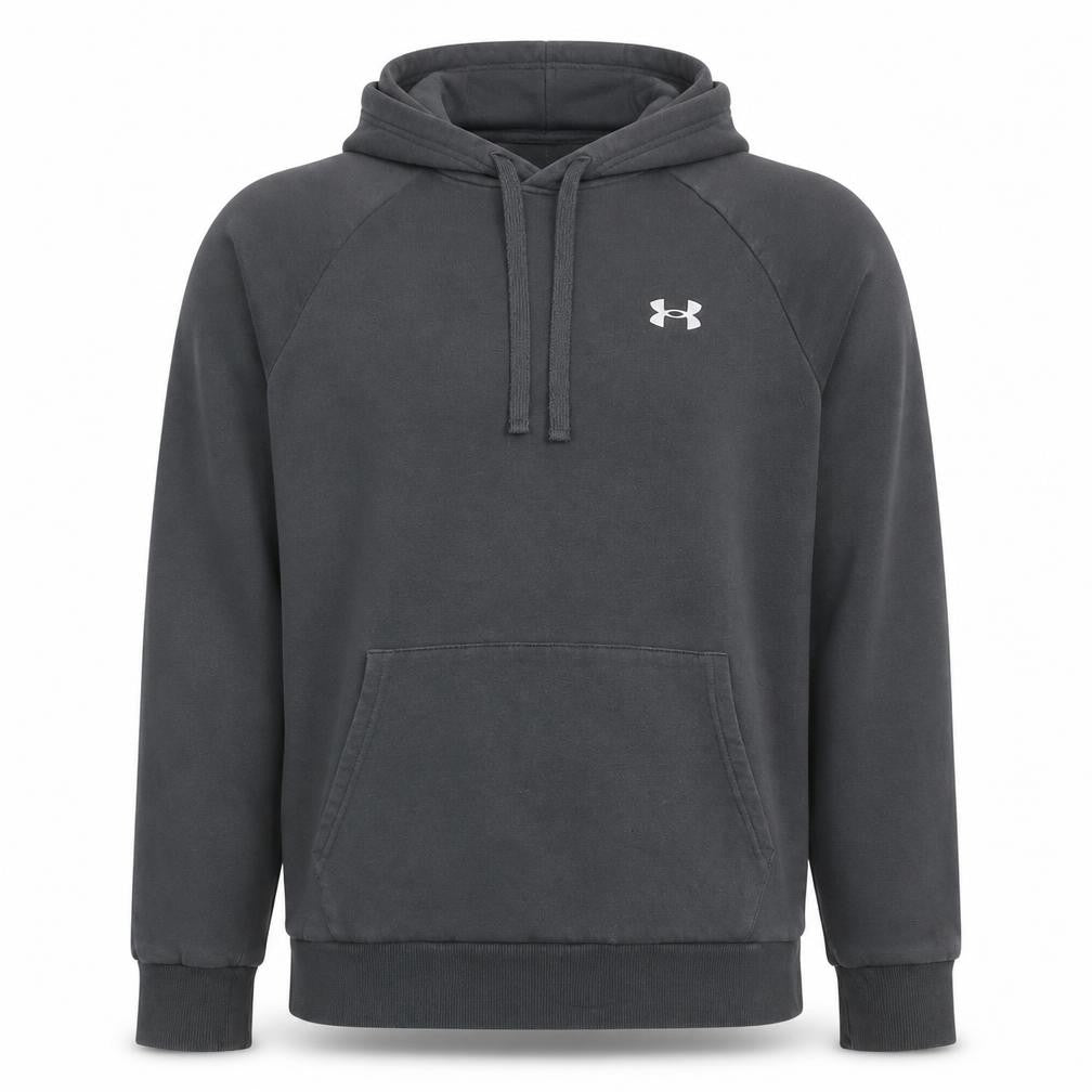 Under Armour Teens Black XS Pullover Hoodie ColdGear Logo Fleece