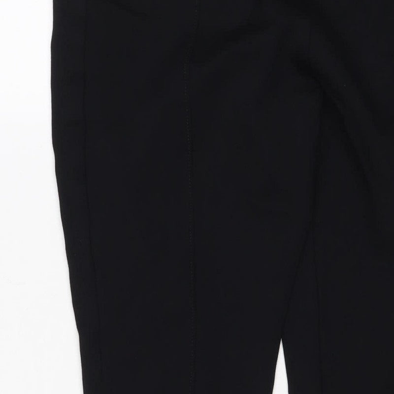 M&S Women's Black Size 16 Short Stretch Skinny Leggings Trousers