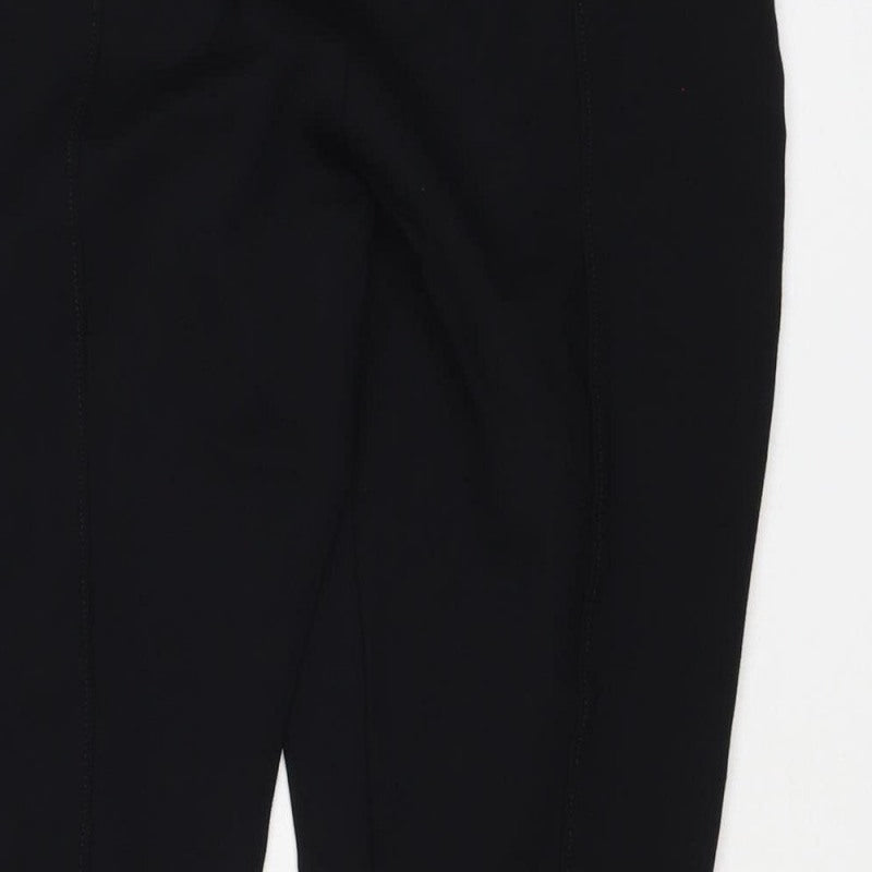 M&S Women's Black Size 16 Short Stretch Skinny Leggings Trousers