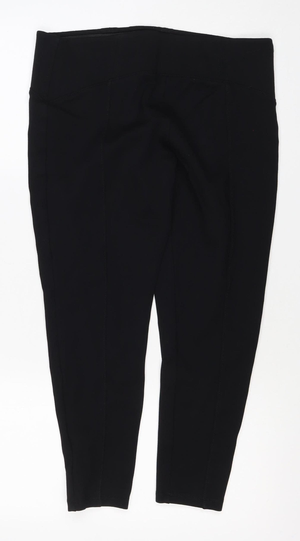 M&S Women's Black Size 16 Short Stretch Skinny Leggings Trousers