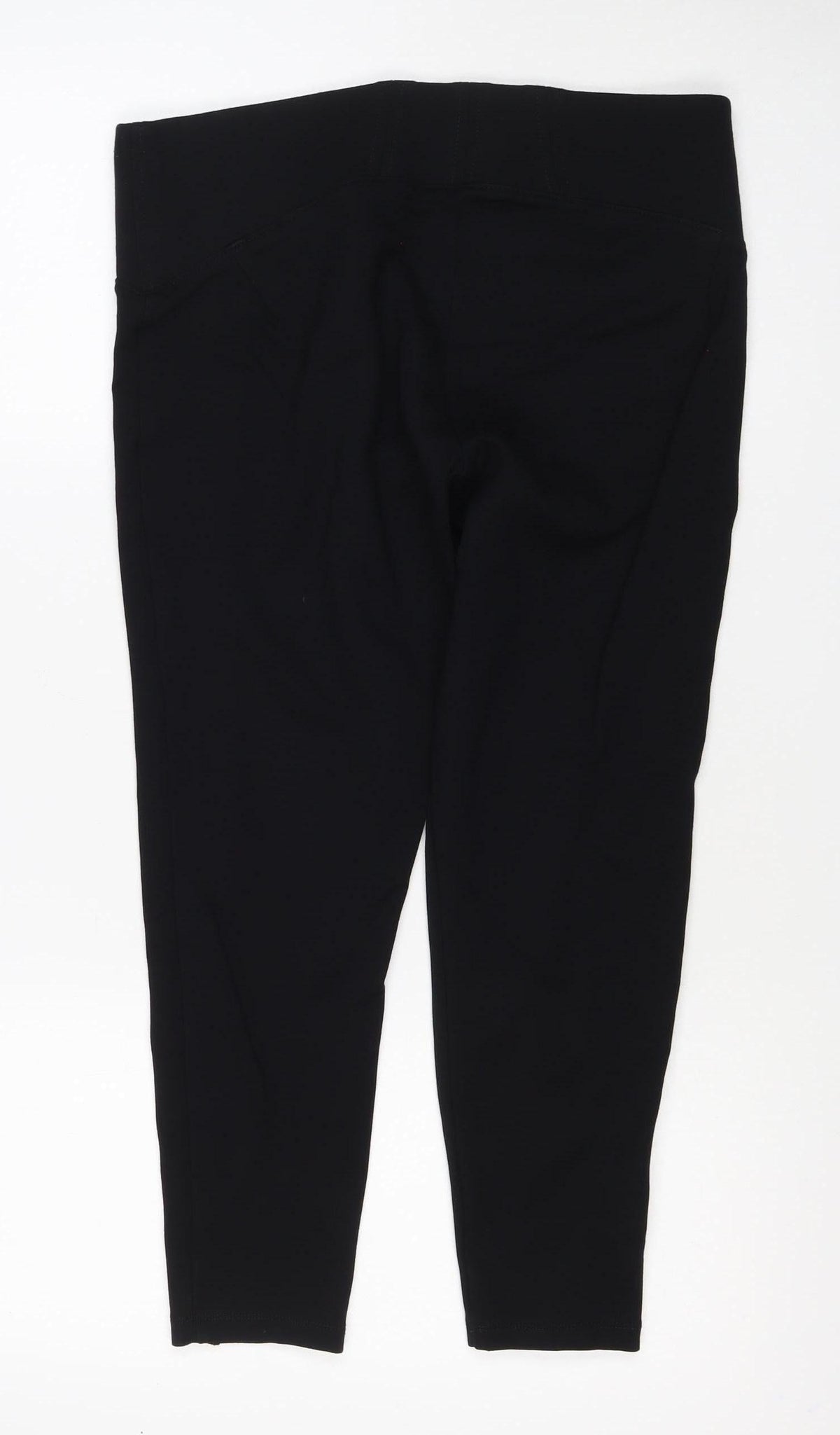M&S Women's Black Size 16 Short Stretch Skinny Leggings Trousers