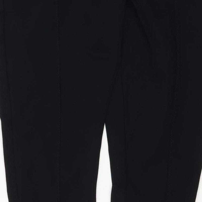 M&S Women's Black Size 16 Short Stretch Skinny Leggings Trousers