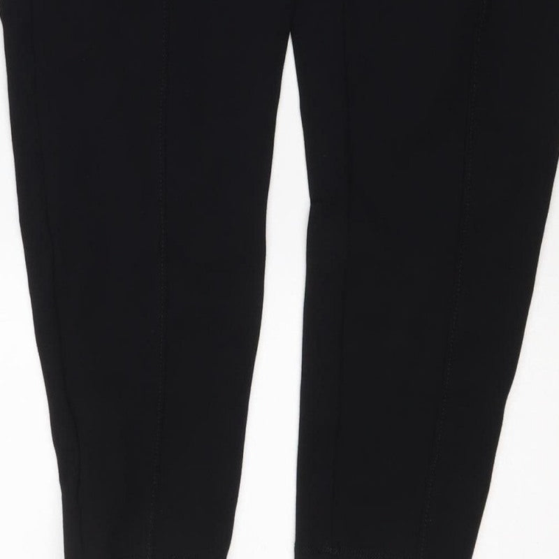 M&S Women's Black Size 16 Short Stretch Skinny Leggings Trousers