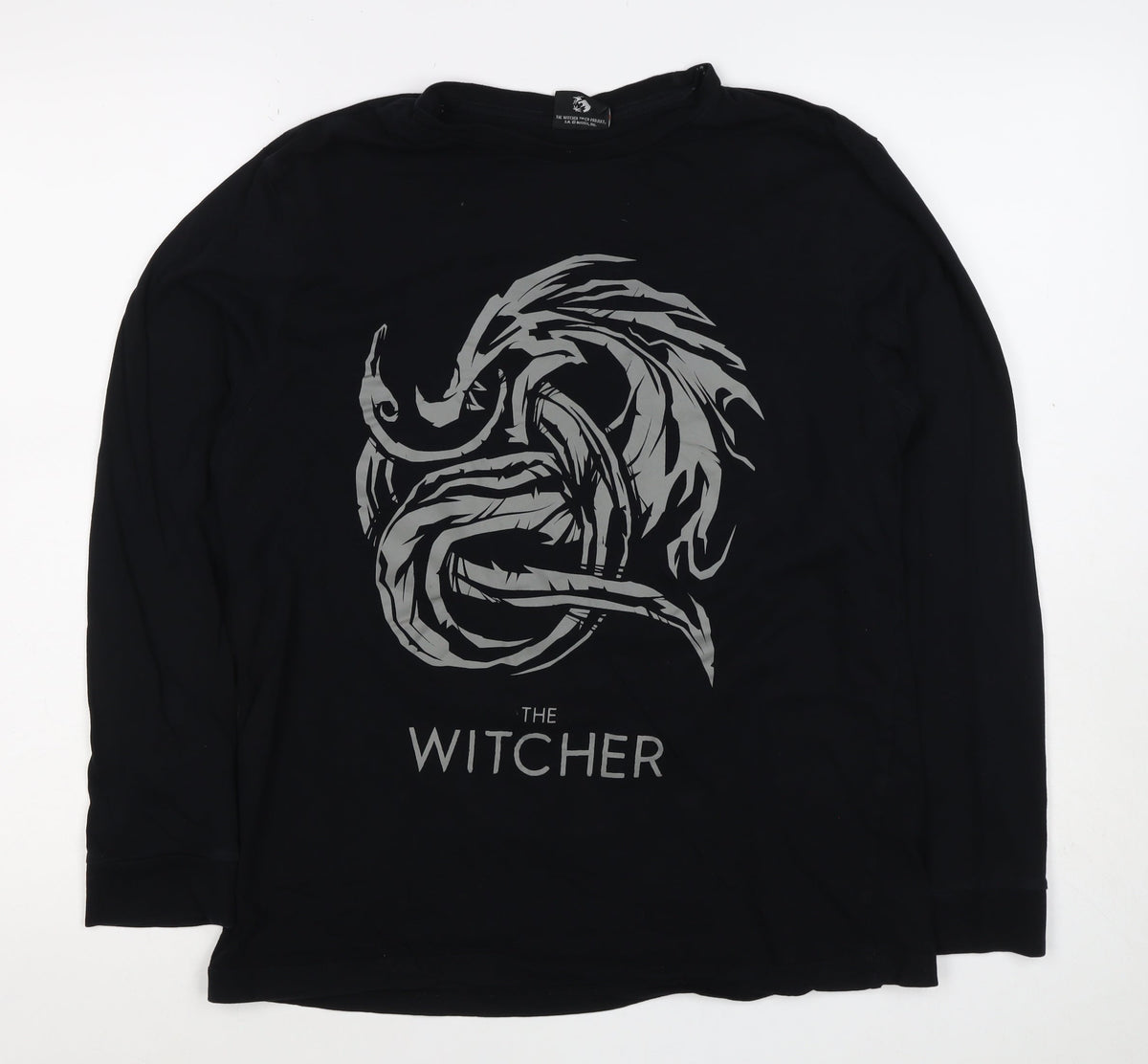 Netflix Mens Black M The Witcher Graphic Long Sleeve T-Shirt