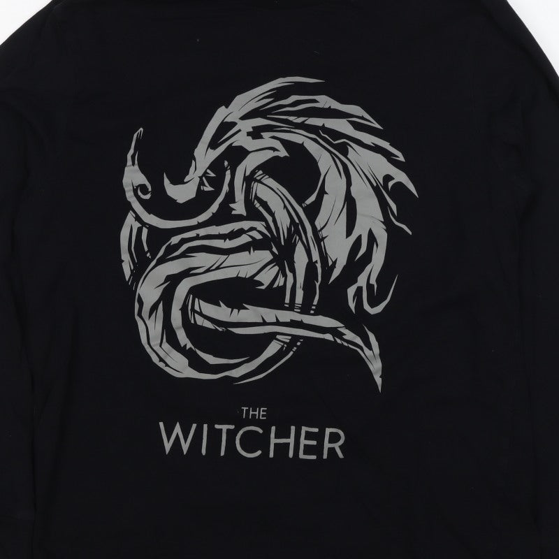 Netflix Mens Black M The Witcher Graphic Long Sleeve T-Shirt
