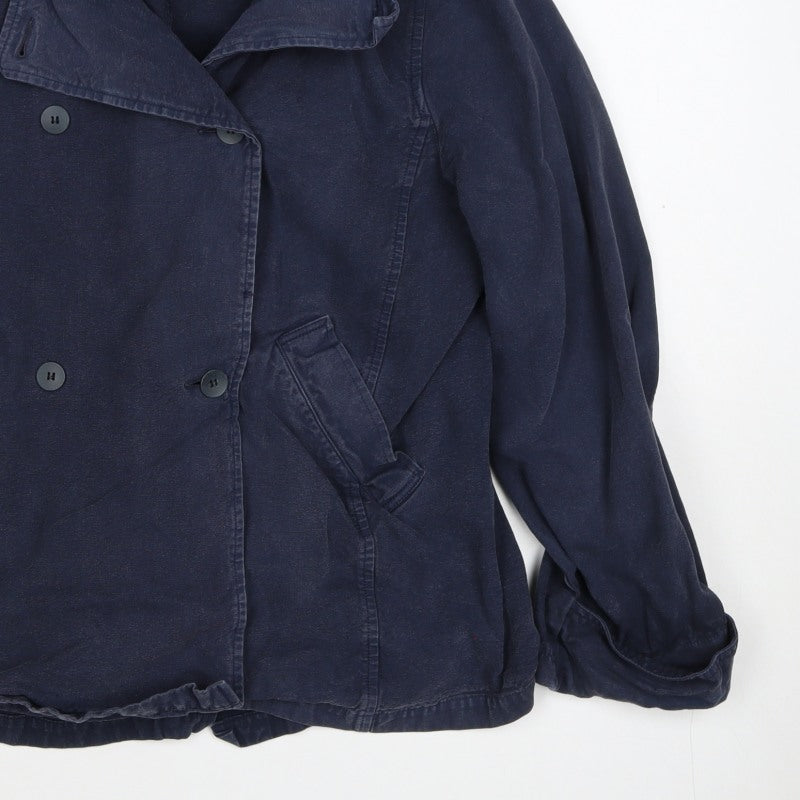 Armani Jeans Women’s Blue Cotton Double-Breasted Jacket Size M