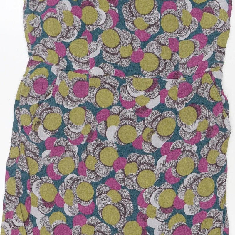 White Stuff Women’s Multicoloured Floral Shift Dress UK 12