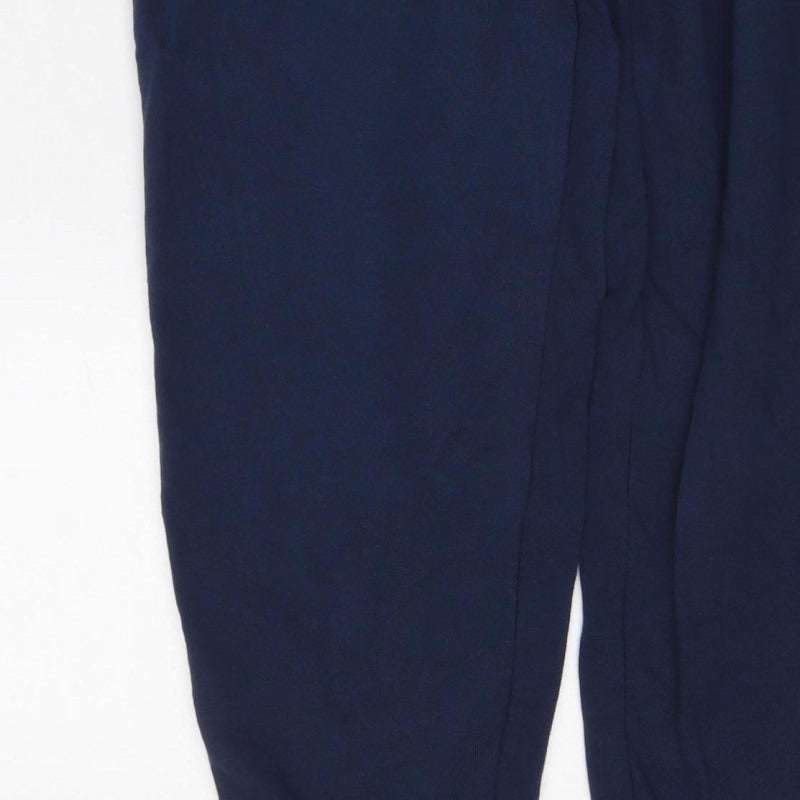 Marks and Spencer Women Blue UK 12 Long Jogger Sweatpants Drawstring