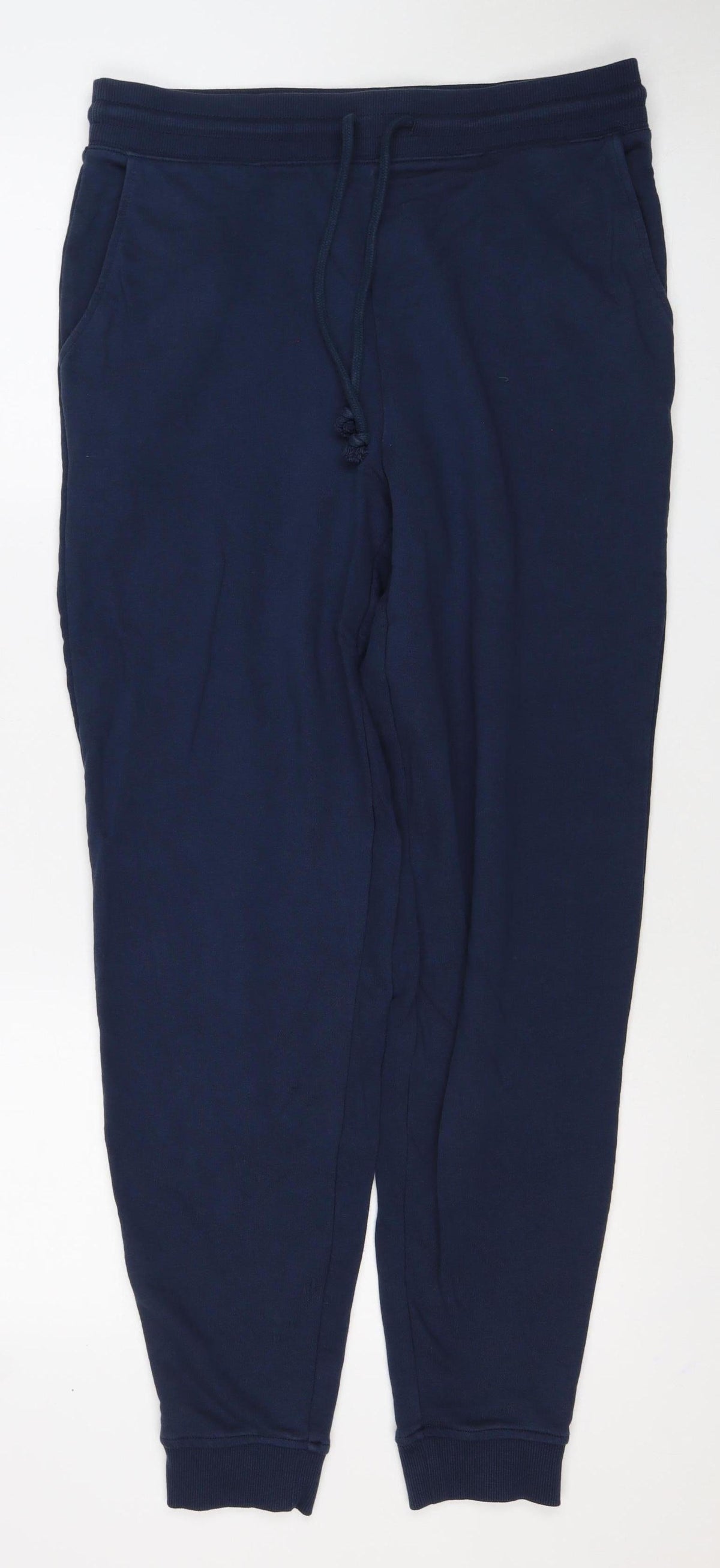 Marks and Spencer Women Blue UK 12 Long Jogger Sweatpants Drawstring