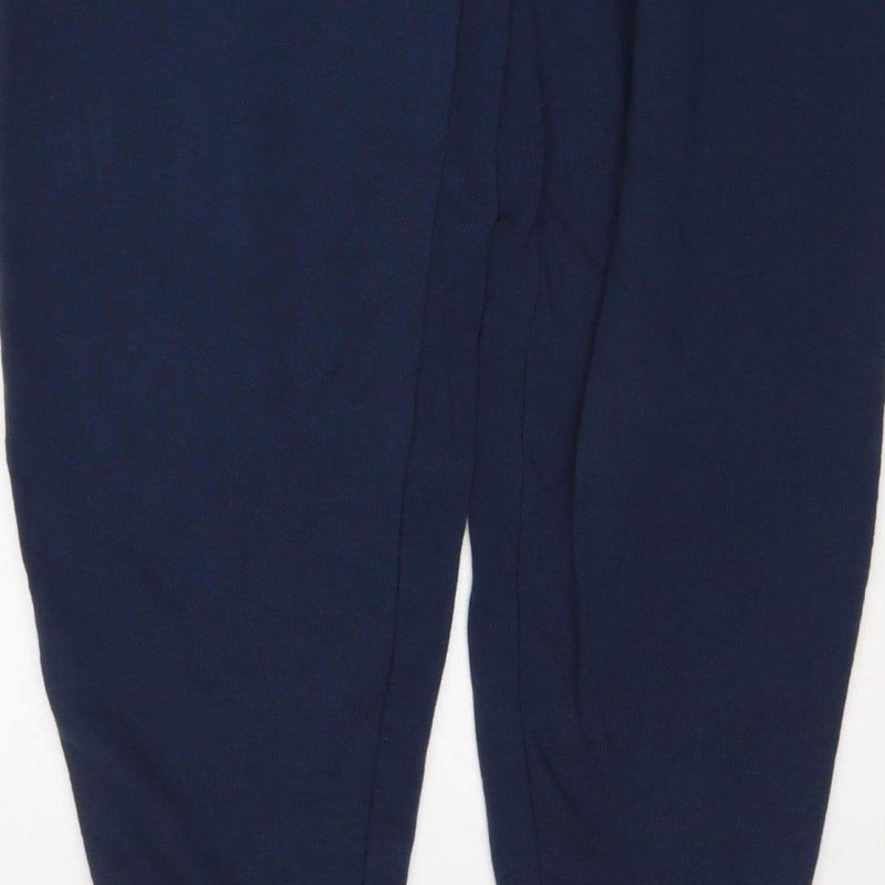 Marks and Spencer Women Blue UK 12 Long Jogger Sweatpants Drawstring