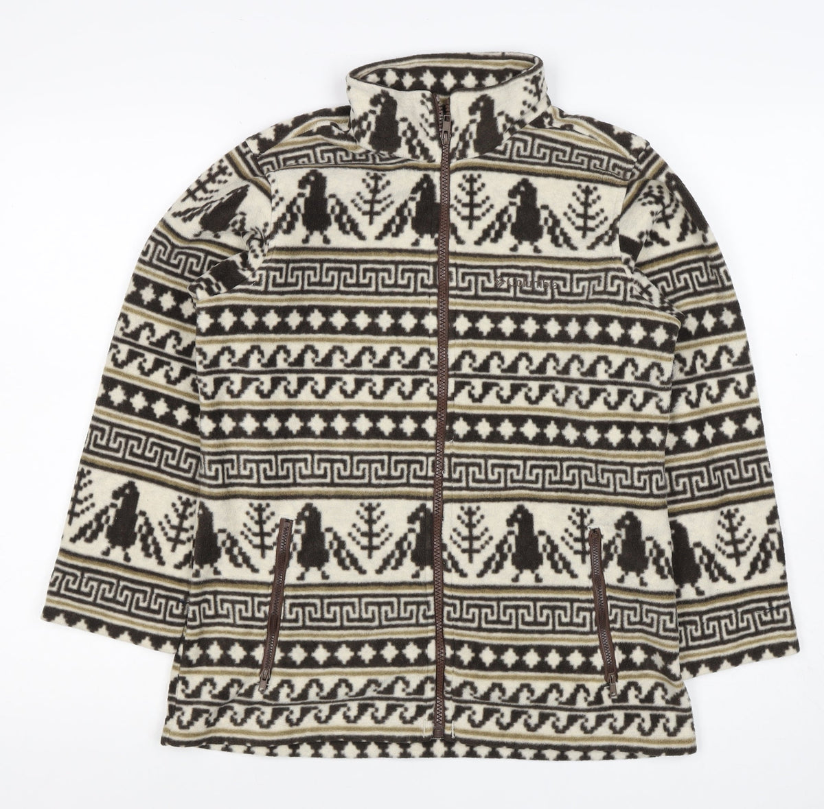 Columbia Women’s Multicoloured L Fleece Bird Print Full Zip Jacket