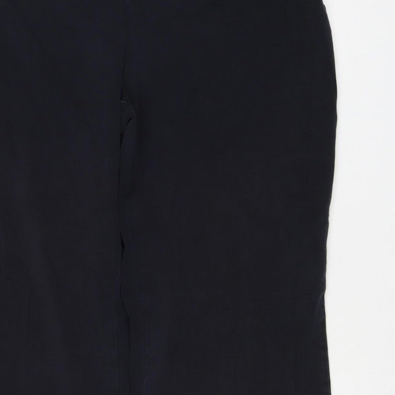 Lands' End Women Black UK 14 Petite Stretch Cotton Leggings