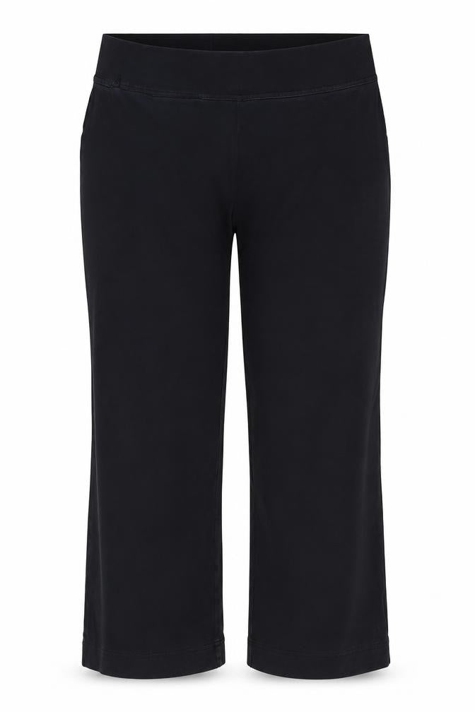 Lands' End Women Black UK 14 Petite Stretch Cotton Leggings