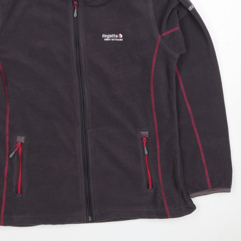 Regatta Women Black UK 14 Basic Hooded Fleece Full Zip Jacket
