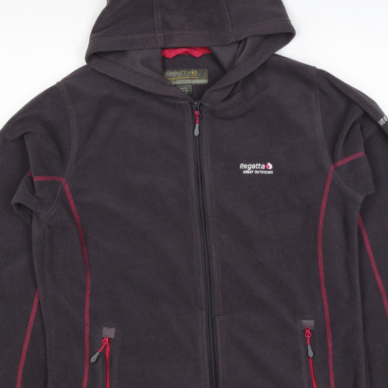 Regatta Women Black UK 14 Basic Hooded Fleece Full Zip Jacket