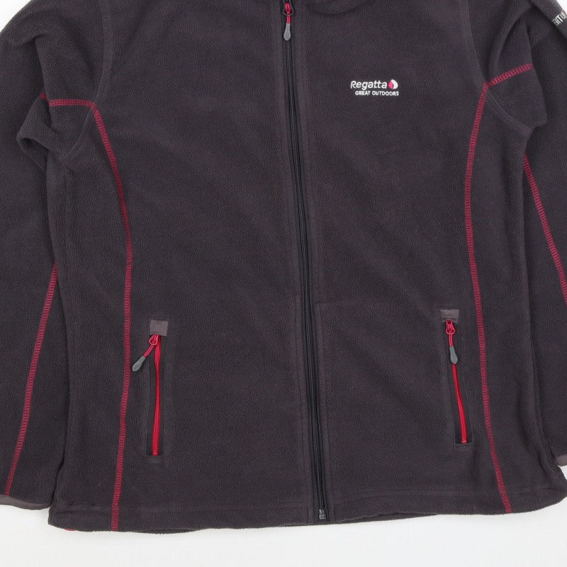 Regatta Women Black UK 14 Basic Hooded Fleece Full Zip Jacket