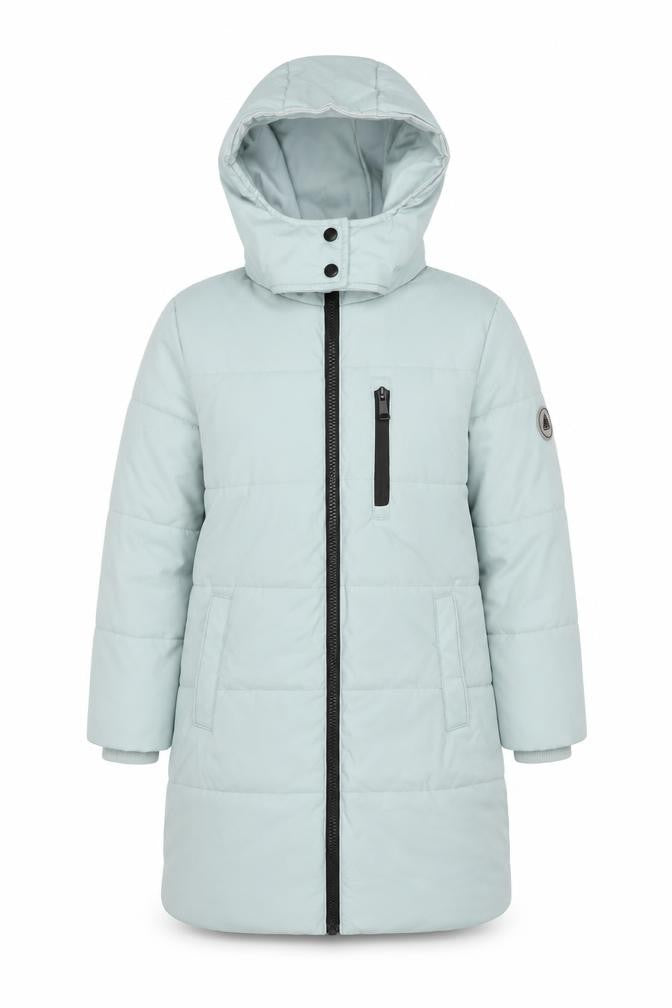 Next Girls Blue Hooded Puffer Jacket Age 7 Years Fleece Lined