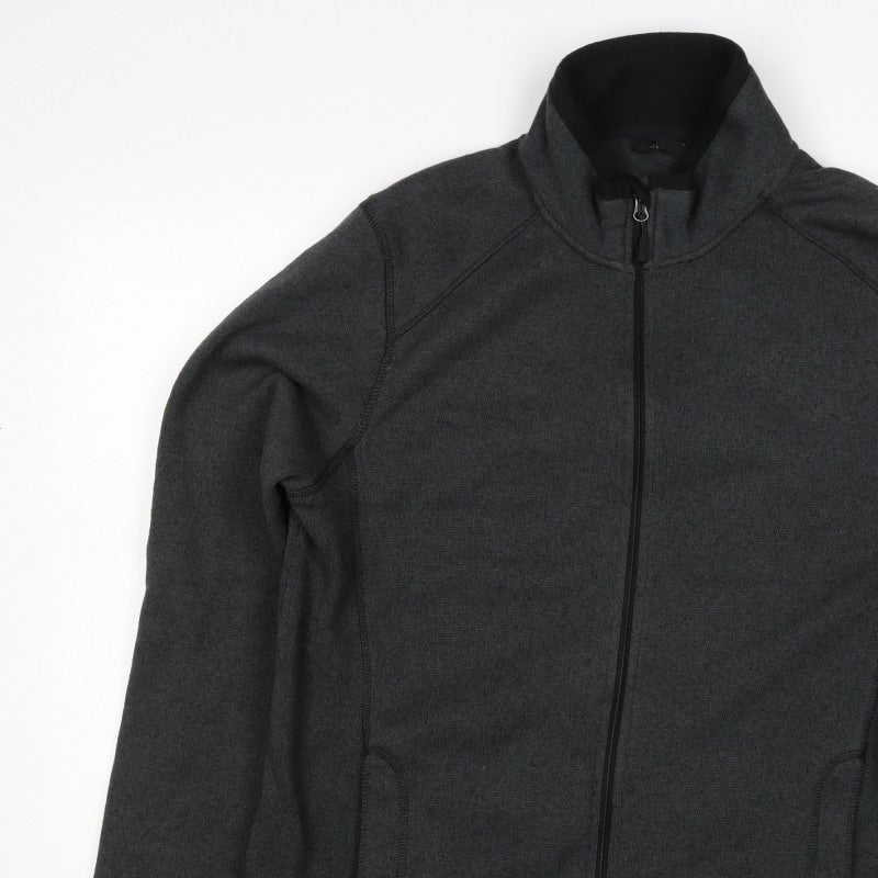 Livergy Men's Grey L Full Zip Fleece Jacket Stand Collar Pockets