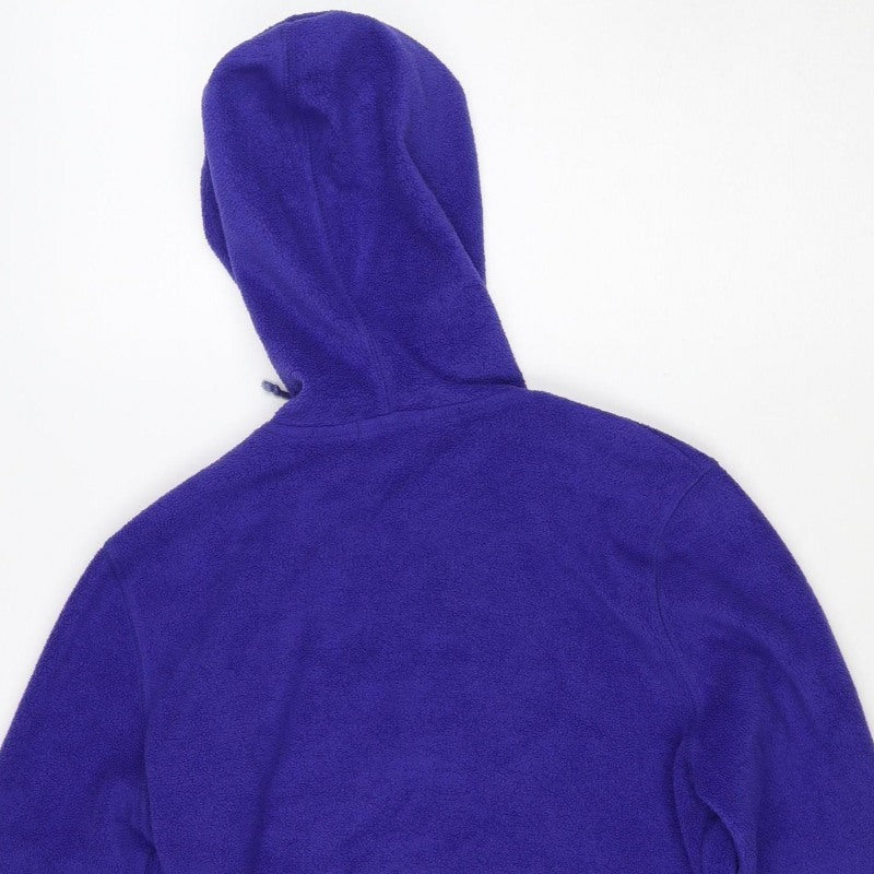 Topshop Women’s Purple UK 12 Hooded Fleece Full Zip Jacket