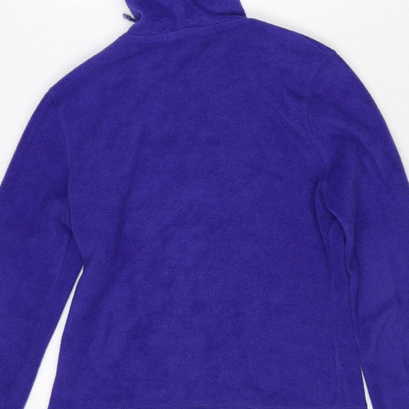 Topshop Women’s Purple UK 12 Hooded Fleece Full Zip Jacket