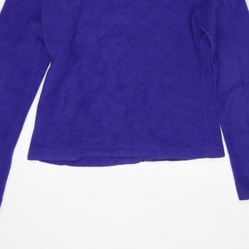 Topshop Women’s Purple UK 12 Hooded Fleece Full Zip Jacket