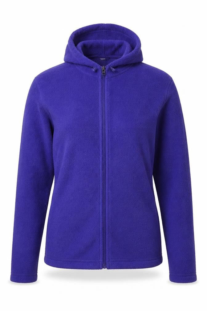 Topshop Women’s Purple UK 12 Hooded Fleece Full Zip Jacket