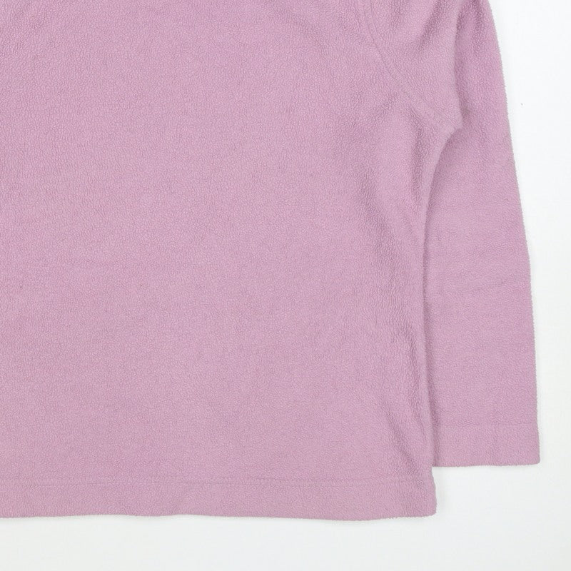 EWM Women's Lilac Fleece Pullover Sweatshirt UK 12 Cowl Neck