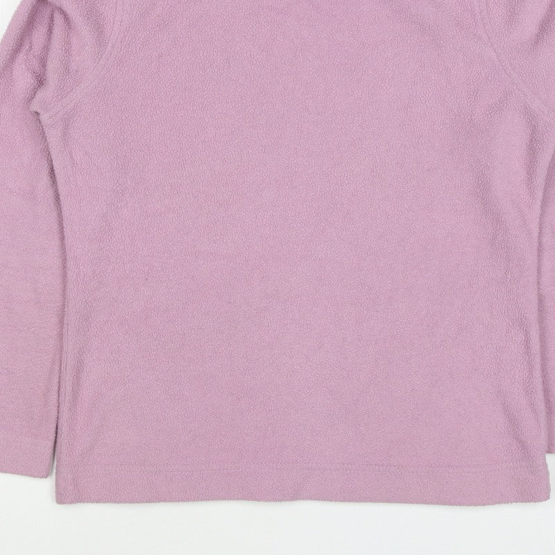 EWM Women's Lilac Fleece Pullover Sweatshirt UK 12 Cowl Neck