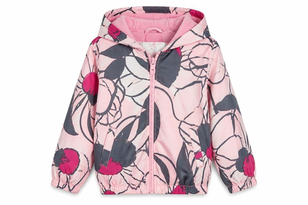 Disney Girls Pink Minnie Mouse Hooded Jacket 7-8 Years Fleece Lined
