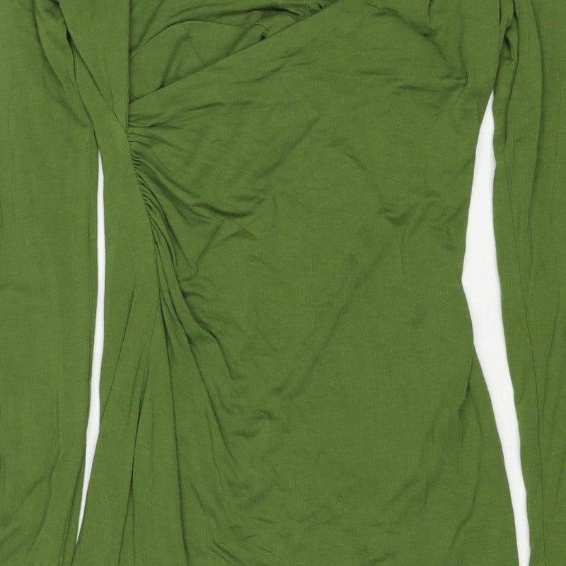 ASOS DESIGN Women’s Green UK 6 Midi Bodycon Long Sleeve Dress