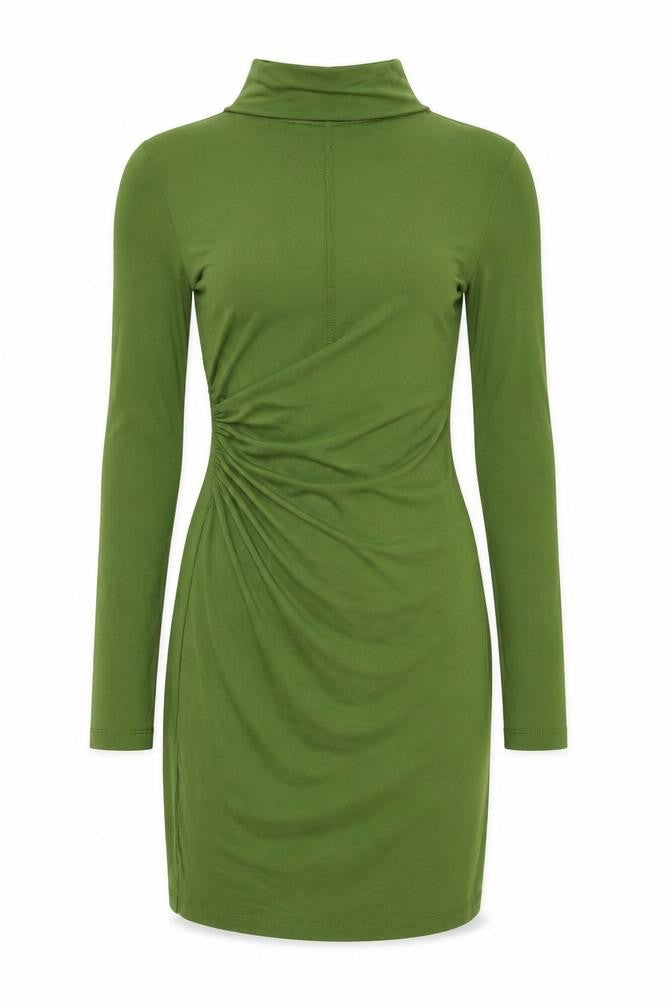 ASOS DESIGN Women’s Green UK 6 Midi Bodycon Long Sleeve Dress