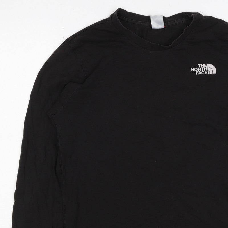 The North Face Men’s Black S Long Sleeve Crew Neck Logo T-Shirt