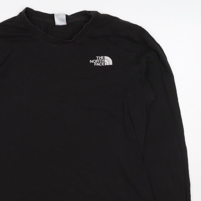 The North Face Men’s Black S Long Sleeve Crew Neck Logo T-Shirt