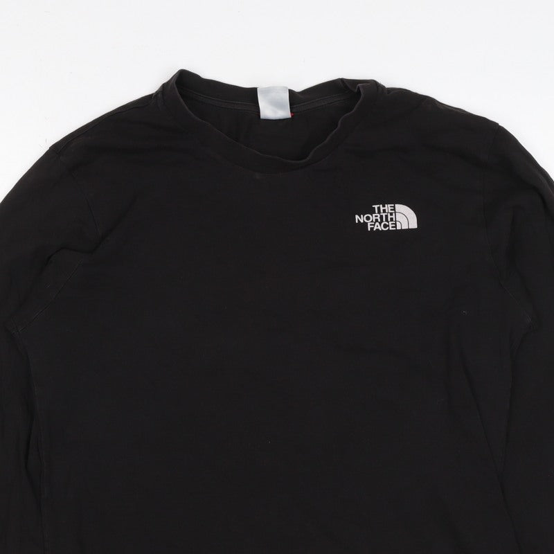 The North Face Men’s Black S Long Sleeve Crew Neck Logo T-Shirt