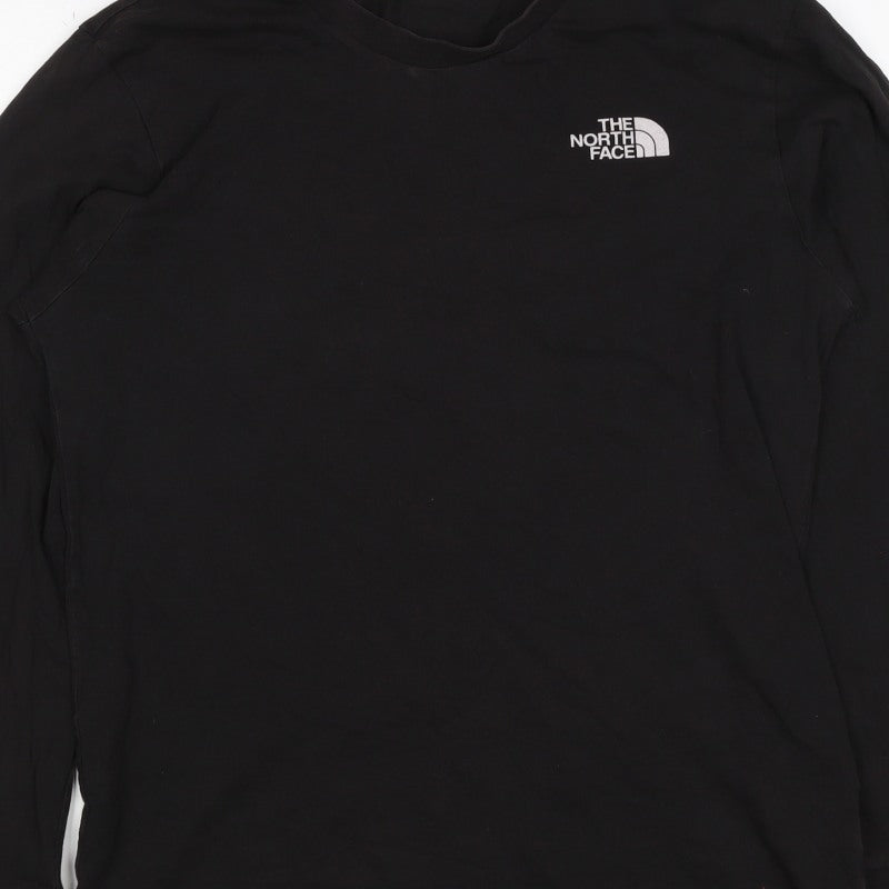 The North Face Men’s Black S Long Sleeve Crew Neck Logo T-Shirt