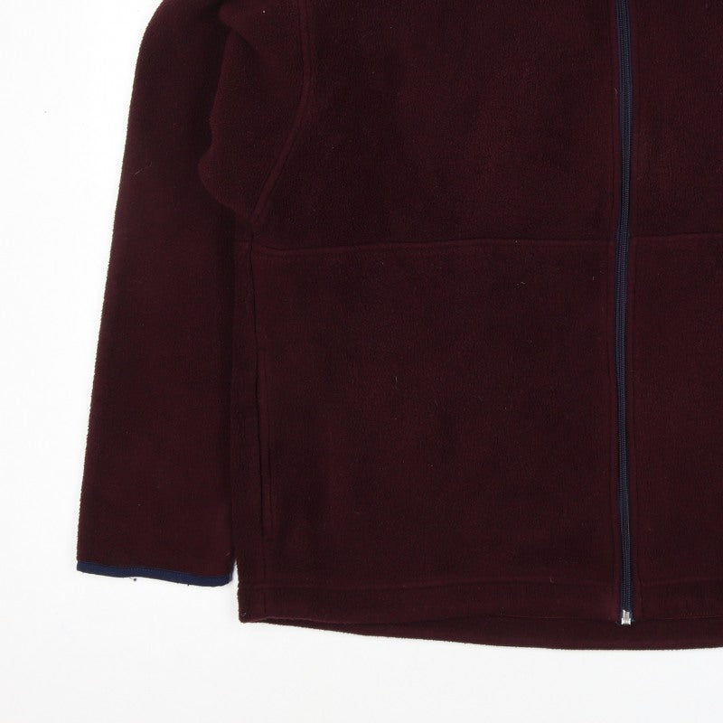 New Classics Women’s Red Burgundy Fleece Jacket Size L Full Zip