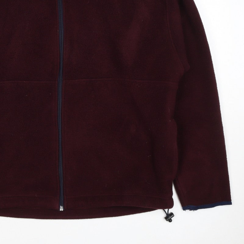New Classics Women’s Red Burgundy Fleece Jacket Size L Full Zip