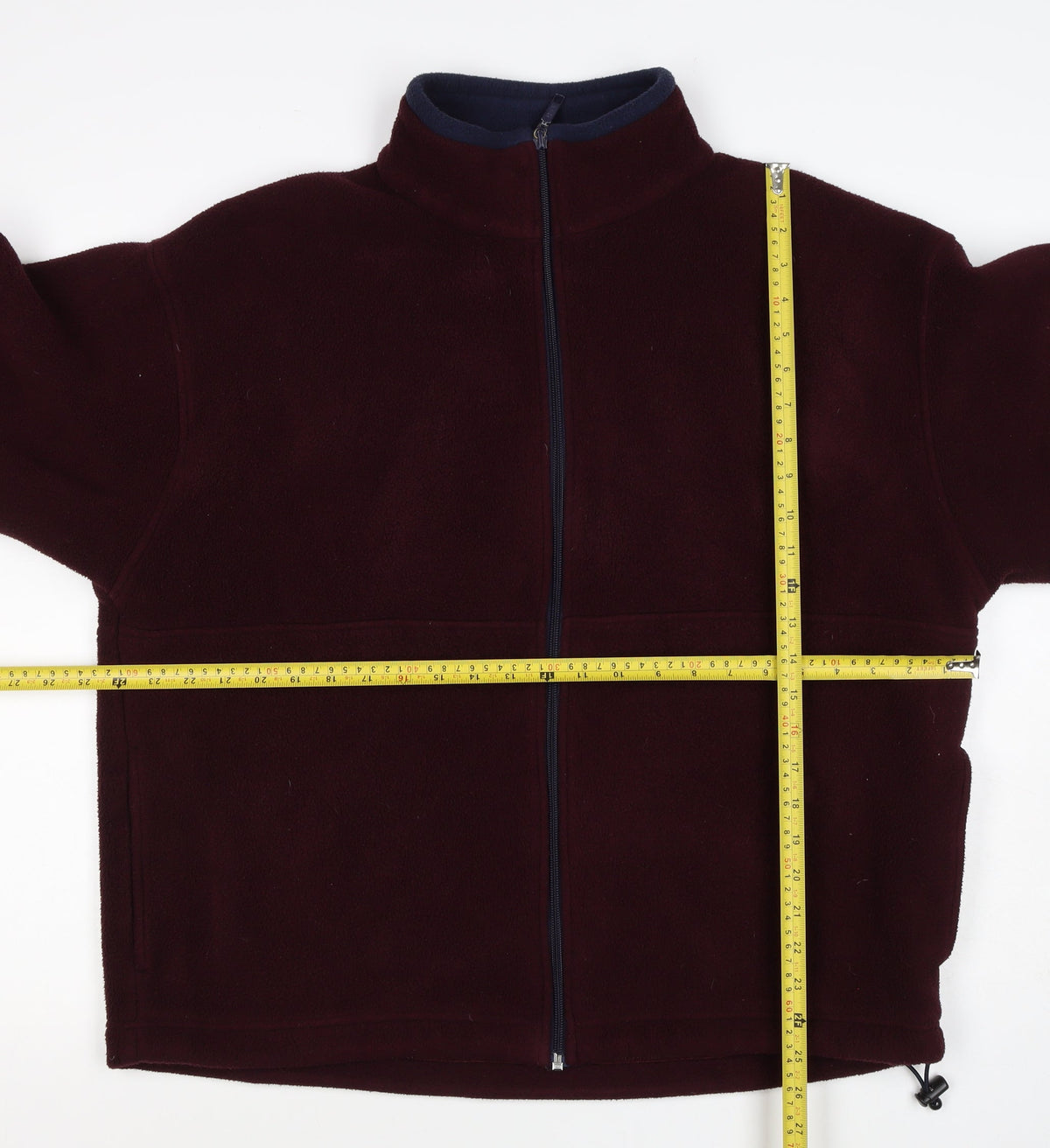 New Classics Women’s Red Burgundy Fleece Jacket Size L Full Zip