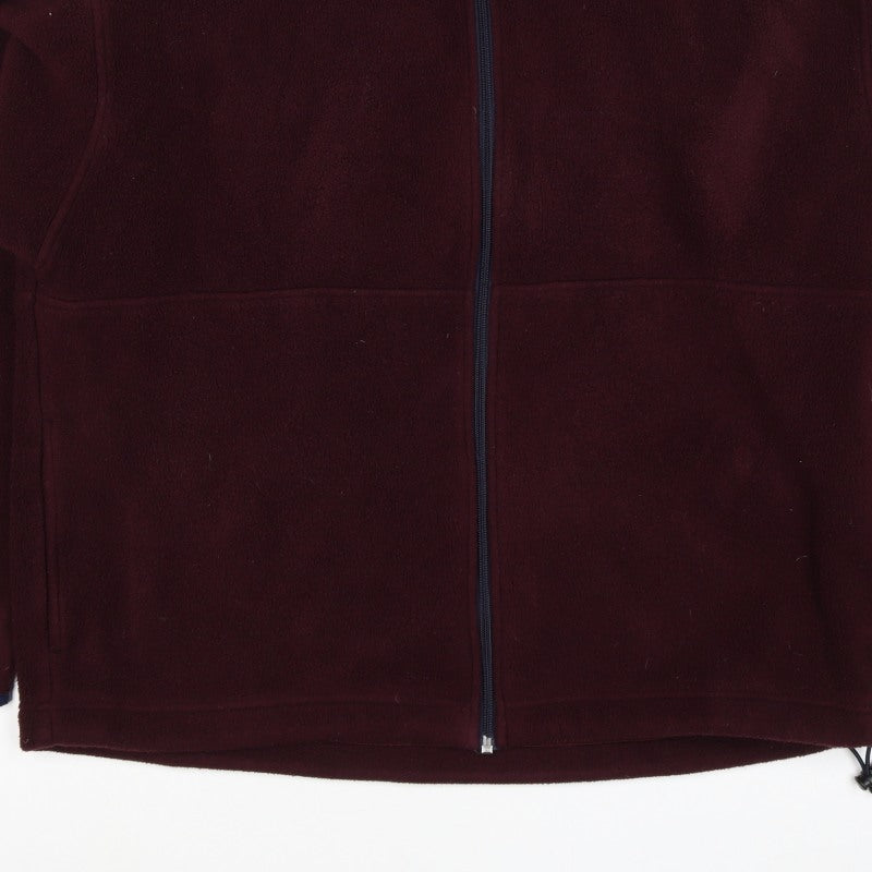 New Classics Women’s Red Burgundy Fleece Jacket Size L Full Zip
