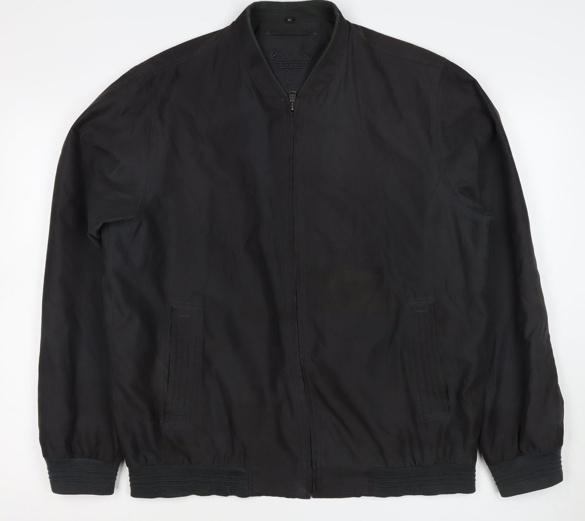 Canson of Denmark Men’s Black XL Bomber Jacket Full Zip