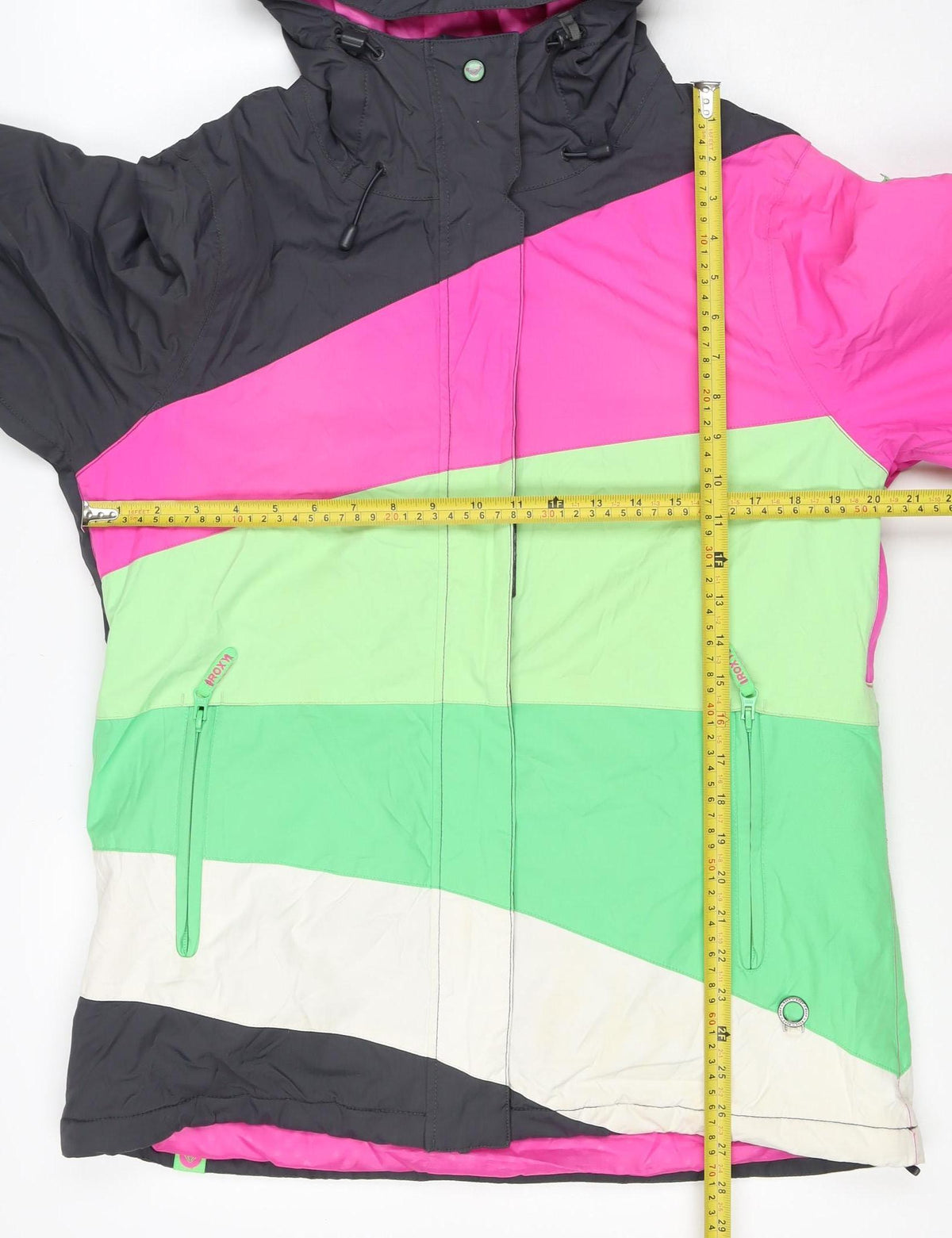 Roxy Women Multicoloured L Hooded Insulated Ski Jacket