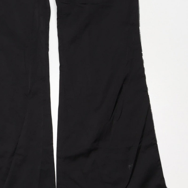 Tracy Porter Women’s Black Flared Trousers Size 10 Sequin Trim