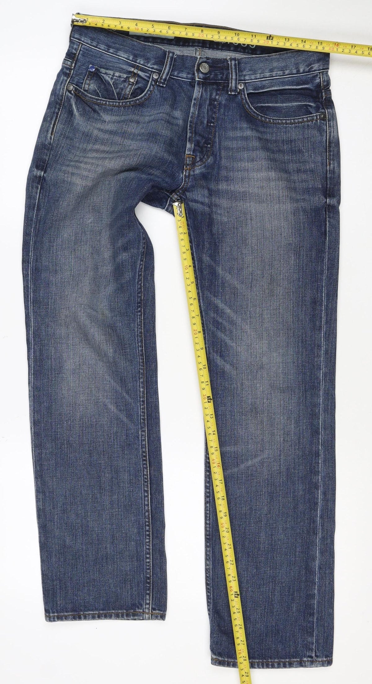 Gap 1969 Men’s Blue Slim Straight Jeans W30 L30 Cotton Denim