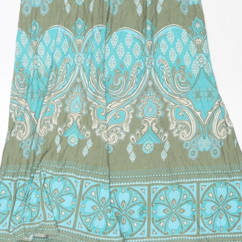 Monsoon Women’s Multicoloured Paisley A-Line Belted Dress UK 8