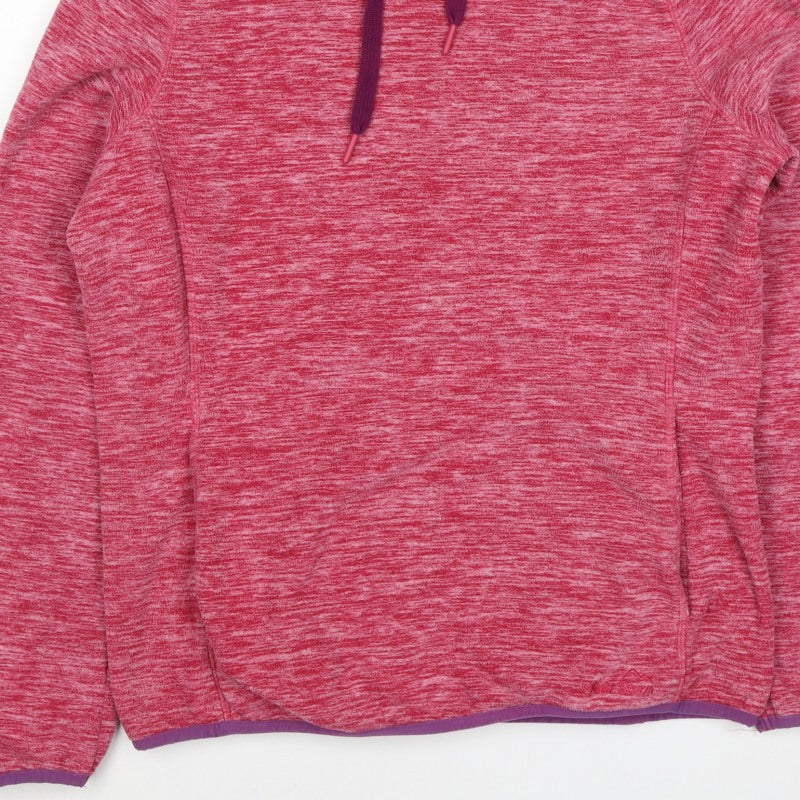 Peter Storm Women’s Pink Size 14 Fleece Pullover Hoodie Pockets