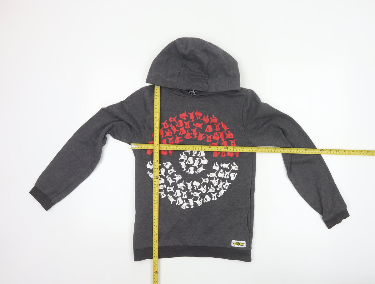 Character.com Boys Grey Pokémon Hoodie Jacket UK 12-13 Years