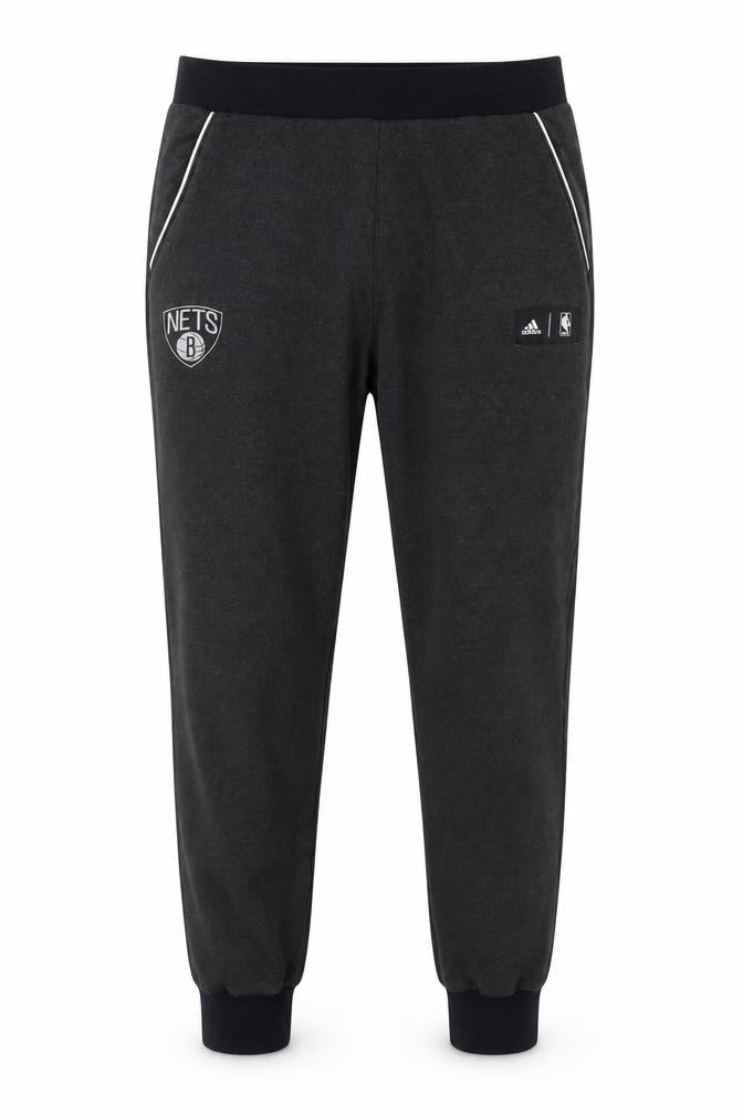 Adidas Men’s Black M Brooklyn Nets NBA Cuffed Jogger Sweatpants
