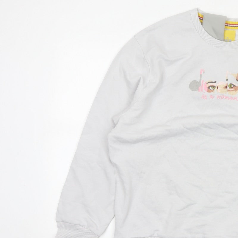 Diadora Heritage Women’s White M Pullover Graphic Sweatshirt
