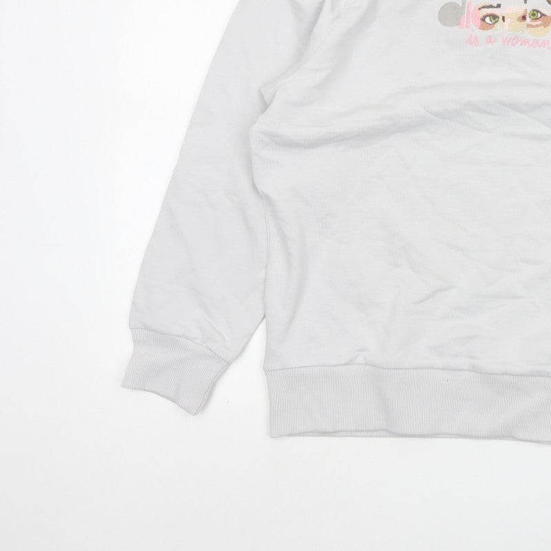 Diadora Heritage Women’s White M Pullover Graphic Sweatshirt