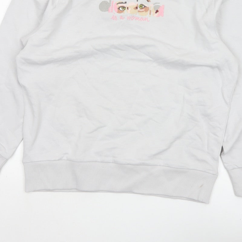 Diadora Heritage Women’s White M Pullover Graphic Sweatshirt